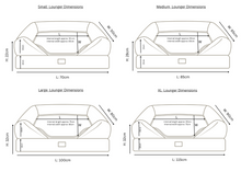 Load image into Gallery viewer, *CLEARANCE* The Lounger Bed - Brown *New Fabrics*