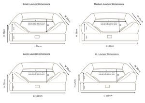 *CLEARANCE* The Lounger Bed - Brown *New Fabrics*