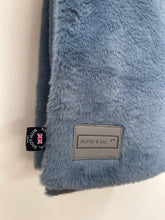 Load image into Gallery viewer, Luxury Faux Fur Dog Blanket - Slate blue