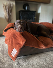 Load image into Gallery viewer, *NEW* Luxury Faux Fur Dog Blanket - Rust