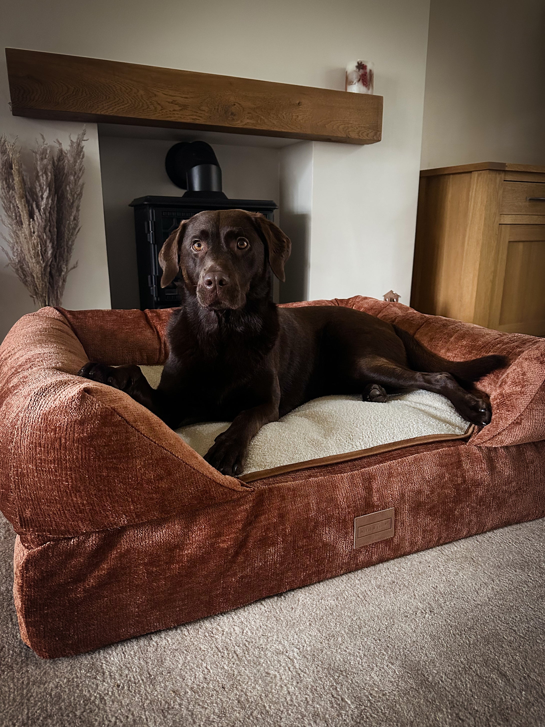 The Lounger Bed - Burnt Orange