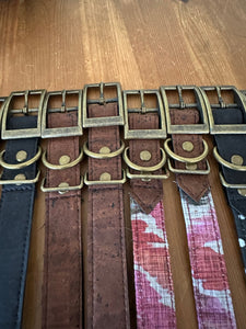 *PRICED TO CLEAR* Cork/Fabric Collars
