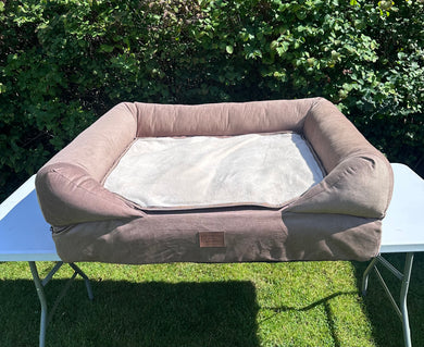 *READY TO GO* LARGE SANDY BEIGE LOUNGER