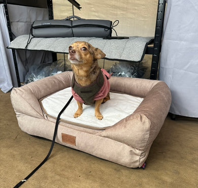 *DISPLAY BED* Small Beige Fibre