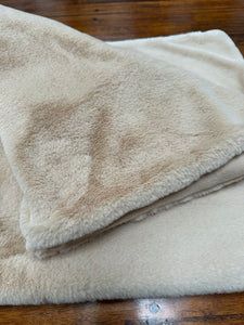 *NEW* Luxury Faux Fur Dog Blanket - Beige