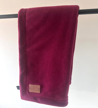 Load image into Gallery viewer, Polar Fleece Blanket - Deep Raspberry