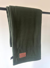 Load image into Gallery viewer, Polar Fleece Blanket - Forest green
