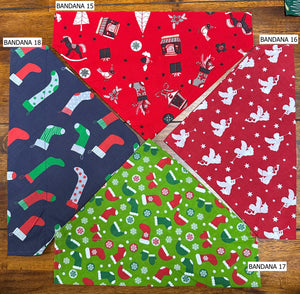 CLEARANCE CHRISTMAS BANDANAS