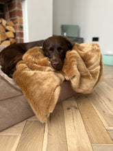 Load image into Gallery viewer, Luxury Faux Fur Dog Blanket - Tan