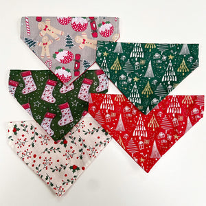 Glittery Christmas Bandana - Green