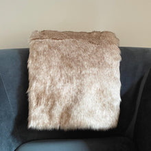Load image into Gallery viewer, Luxury Faux Fur Dog Blanket - Brown Mix