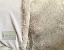 Load image into Gallery viewer, Luxury Faux Fur Dog Blanket - Light Grey
