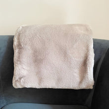 Load image into Gallery viewer, Luxury Faux Fur Dog Blanket - Light Grey