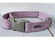 Load image into Gallery viewer, Fabric Adjustable Dog Collar - Pink - S/M/L - Matching Lead Available