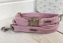 Load image into Gallery viewer, Fabric Adjustable Dog Collar - Pink - S/M/L - Matching Lead Available