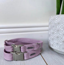 Load image into Gallery viewer, Fabric Adjustable Dog Collar - Pink - S/M/L - Matching Lead Available