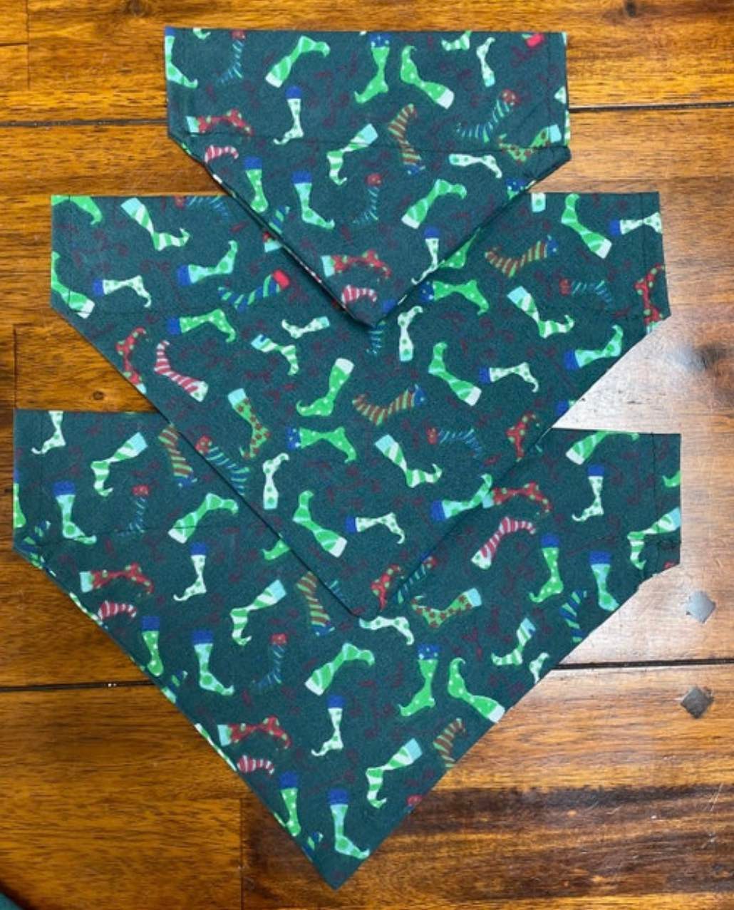 Dark green Christmas Pattern Bandana