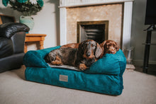 Load image into Gallery viewer, The Lounger Bed - Teal/Grey *New Fabrics*