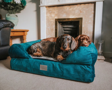 The Lounger Bed - Teal/Grey *New Fabrics*