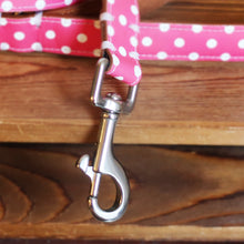 Load image into Gallery viewer, Pink Dotty Leather Collar by Inky Goat