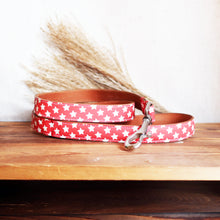 Load image into Gallery viewer, Red Star Leather Collar by Inky Goat