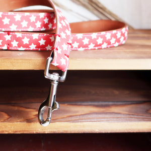 Red Star Leather Collar by Inky Goat
