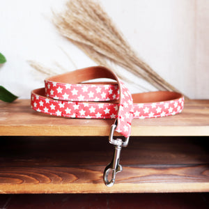 Red Star Leather Collar by Inky Goat