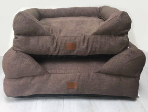 The Lounger Bed - Brown/Gold Topper (Old Fabrics)