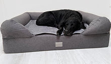 Load image into Gallery viewer, The Lounger Bed - Charcoal/Grey *New Fabrics*