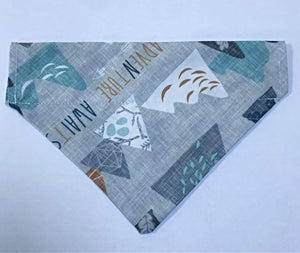 Blue 'Adventure Awaits' Bandana
