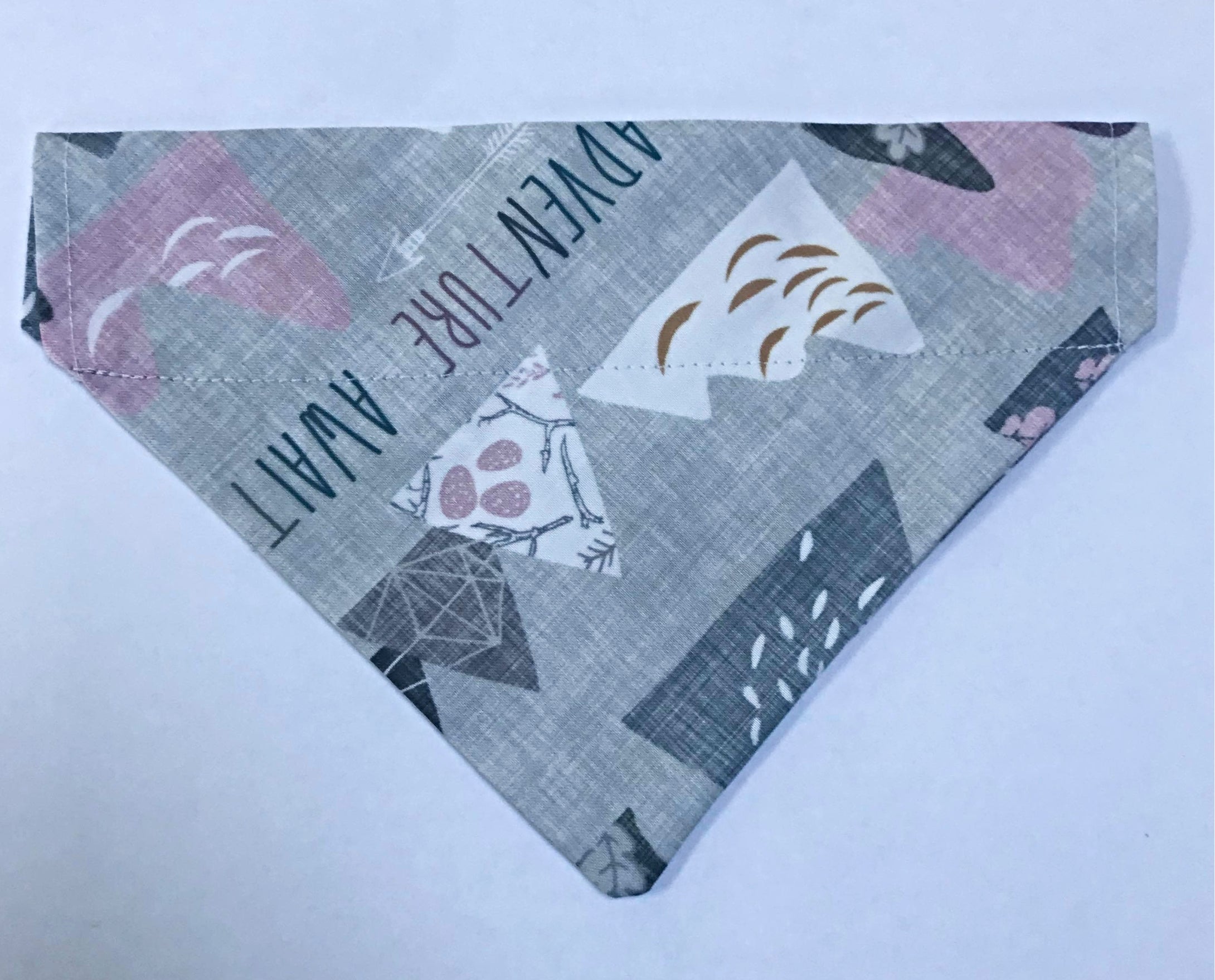 Pink 'Adventure Awaits' Bandana