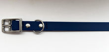 Load image into Gallery viewer, Biothane Waterproof Collar - Navy/Steel