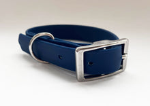 Load image into Gallery viewer, Biothane Waterproof Collar - Navy/Steel