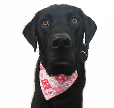 French Christmas Patchwork Bandana