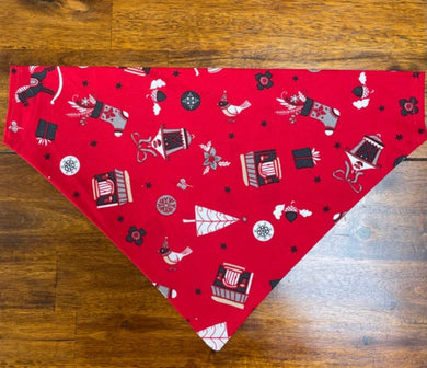 Red Christmas Pattern Bandana