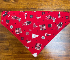 Red Christmas Pattern Bandana