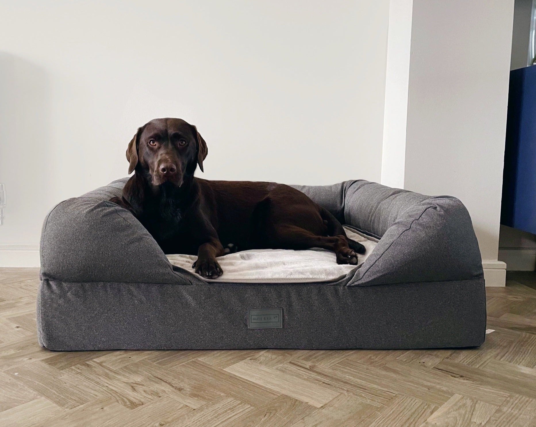 The Lounger Bed - Charcoal/Grey *New Fabrics*