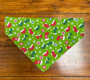Green Christmas Pattern Bandana
