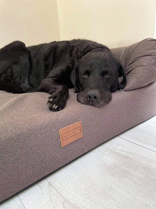 *REDUCED PRICE* Large Brown Loungers (new fabrics) - Topper not attached
